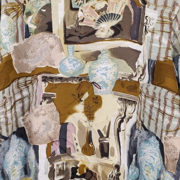 Vintage Abstract Home Decor Patterned  Blouse - Picture 6 of 7